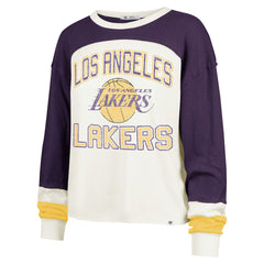 Los Angeles Lakers '47 Women's Curve Raglan Long Sleeve T-Shirt Cream