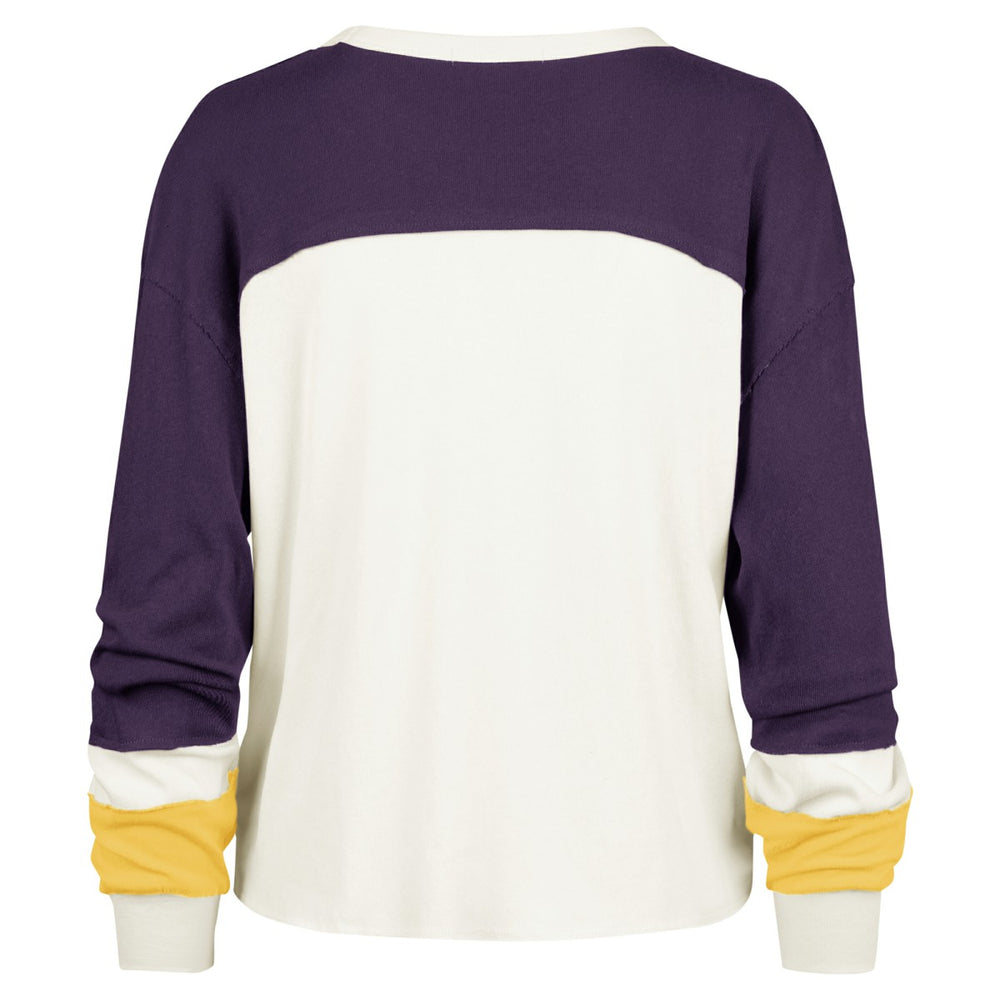 Los Angeles Lakers '47 Women's Curve Raglan Long Sleeve T-Shirt Cream