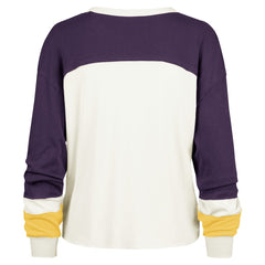 Los Angeles Lakers '47 Women's Curve Raglan Long Sleeve T-Shirt Cream
