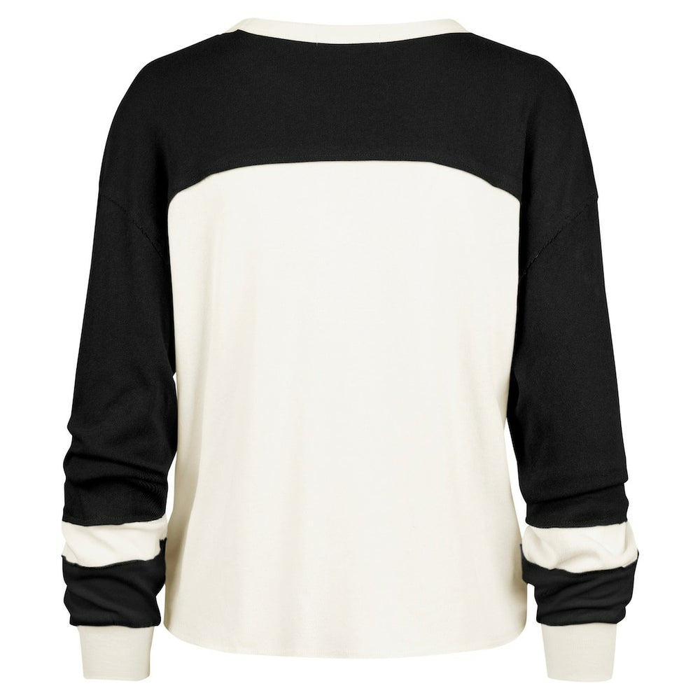Brooklyn Nets '47 Women's Curve Raglan Long Sleeve T-Shirt Cream