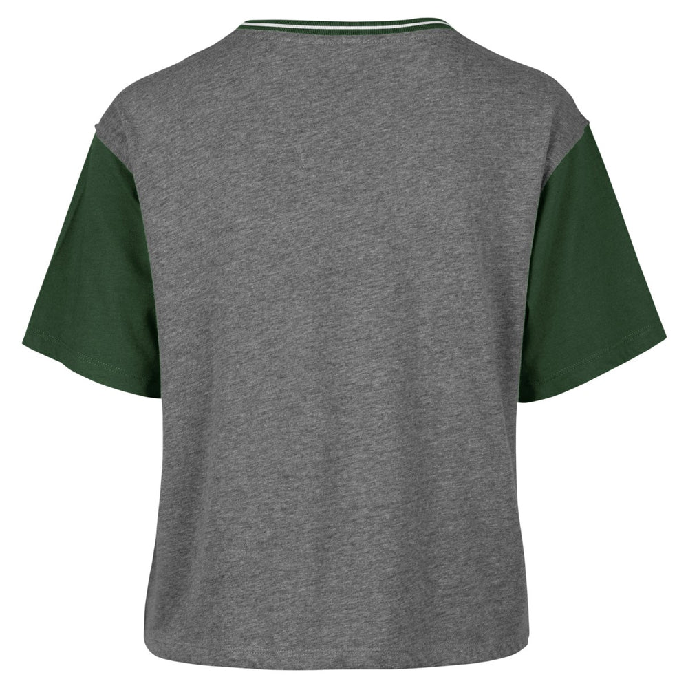 Milwaukee Bucks '47 Women's Rise Clubhouse Ziggy Color Block T-Shirt Gray