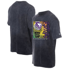 Sacramento Kings Distressed Sport Classics Enzyme Washed T-Shirt Black