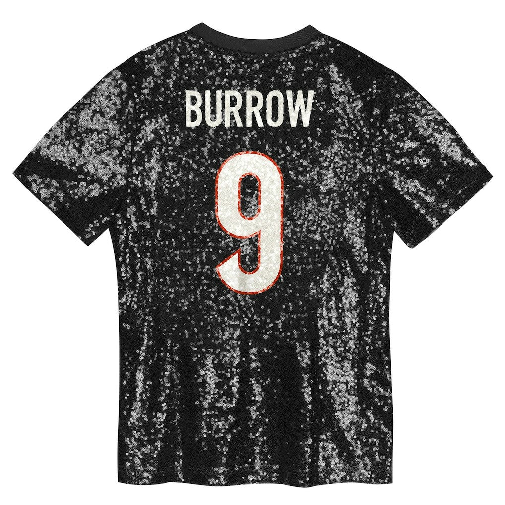 Joe Burrow Cincinnati Bengals Women's Player Name & Number V-Neck Fashion Jersey Black