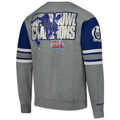 Indianapolis Colts All Over 4.0 Vintage Logo Pullover Sweatshirt Heather Gray