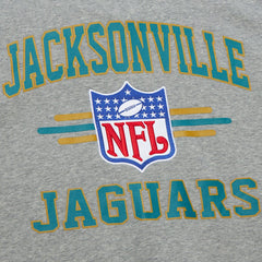 Jacksonville Jaguars All Over 4.0 Vintage Logo Pullover Sweatshirt Heather Gray