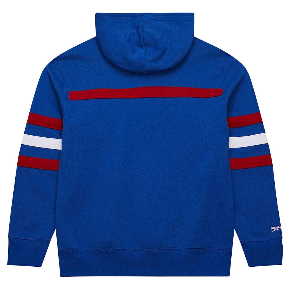 New York Giants Vintage Logo Head Coach Fleece Pullover Hoodie Royal