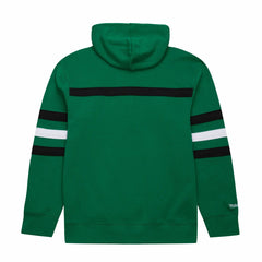 New York Jets Vintage Logo Head Coach Fleece Pullover Hoodie Kelly Green