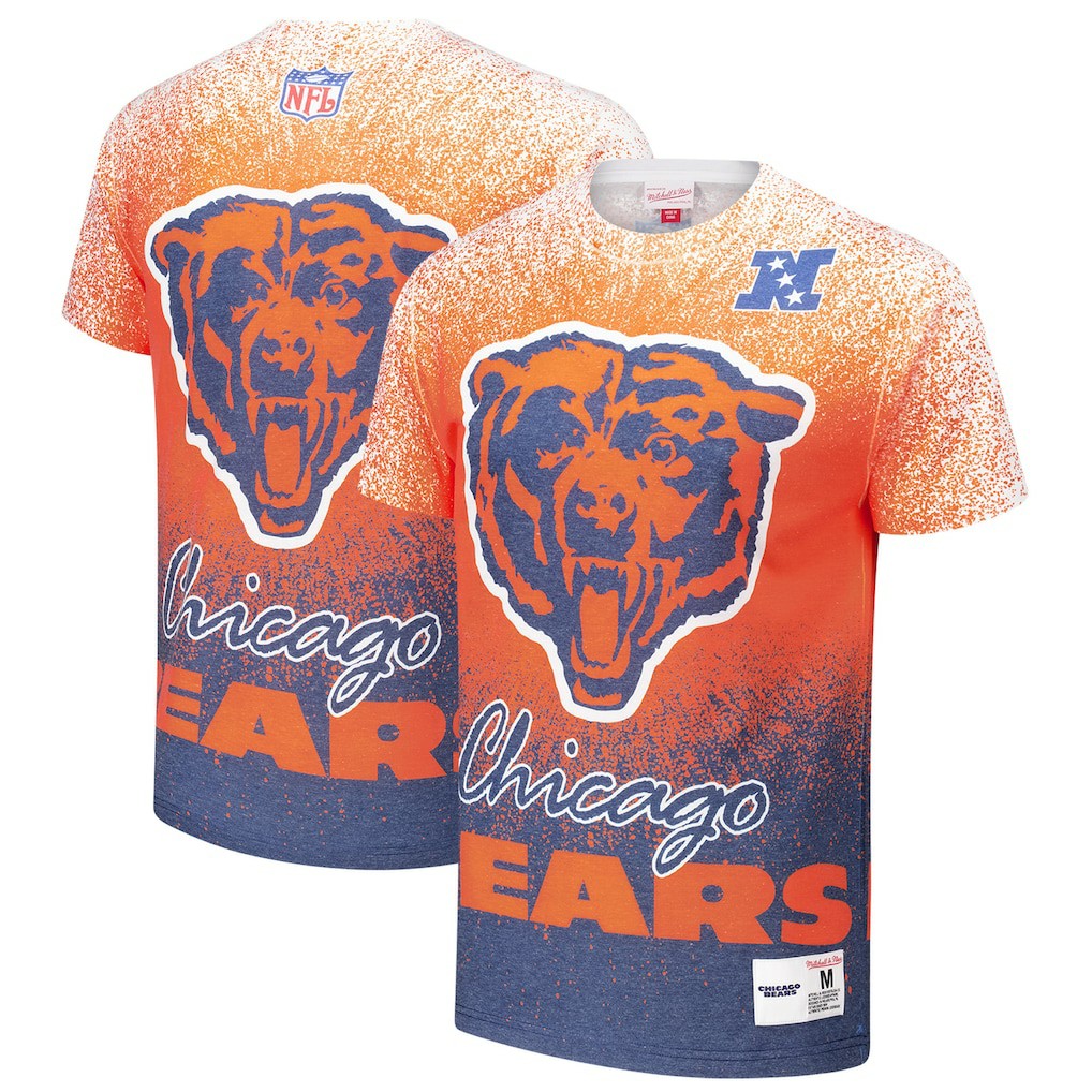 Chicago Bears Team Burst Vintage Logo T-Shirt White