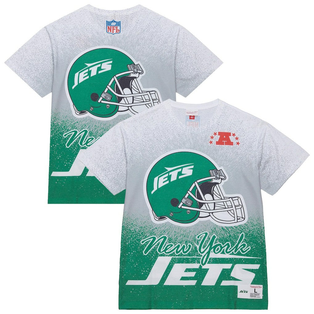 New York Jets Team Burst Vintage Logo T-Shirt White
