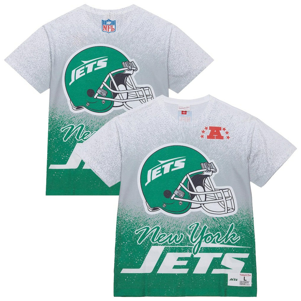 New York Jets Team Burst Vintage Logo T-Shirt White