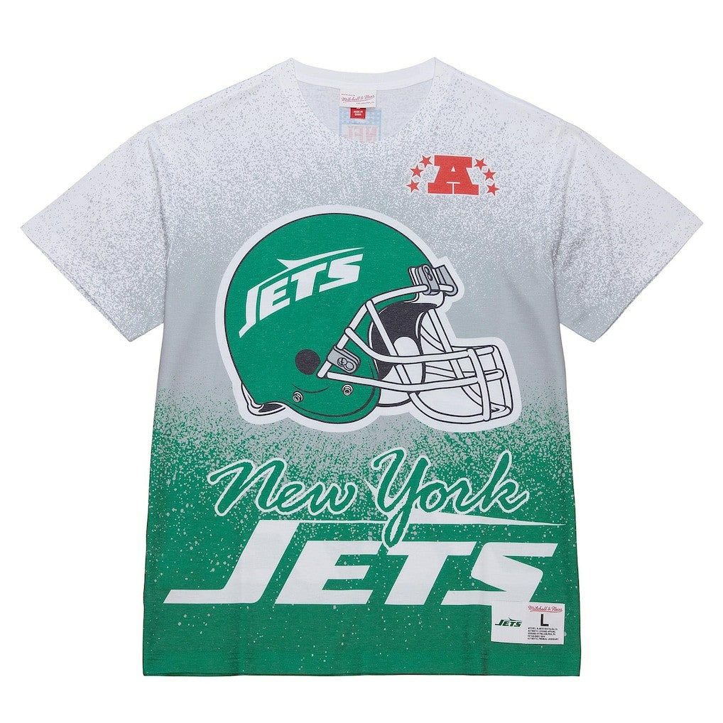 New York Jets Team Burst Vintage Logo T-Shirt White