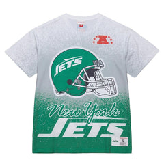 New York Jets Team Burst Vintage Logo T-Shirt White