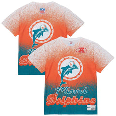 Miami Dolphins Team Burst Vintage Logo T-Shirt White