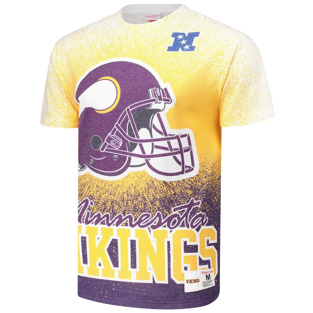 Minnesota Vikings Team Burst Vintage Logo T-Shirt White