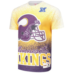 Minnesota Vikings Team Burst Vintage Logo T-Shirt White