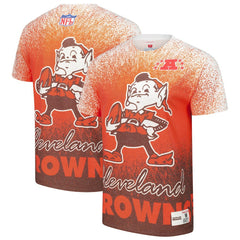 Cleveland Browns Team Burst Vintage Logo T-Shirt White