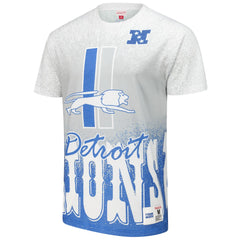 Detroit Lions Team Burst Vintage Logo T-Shirt White