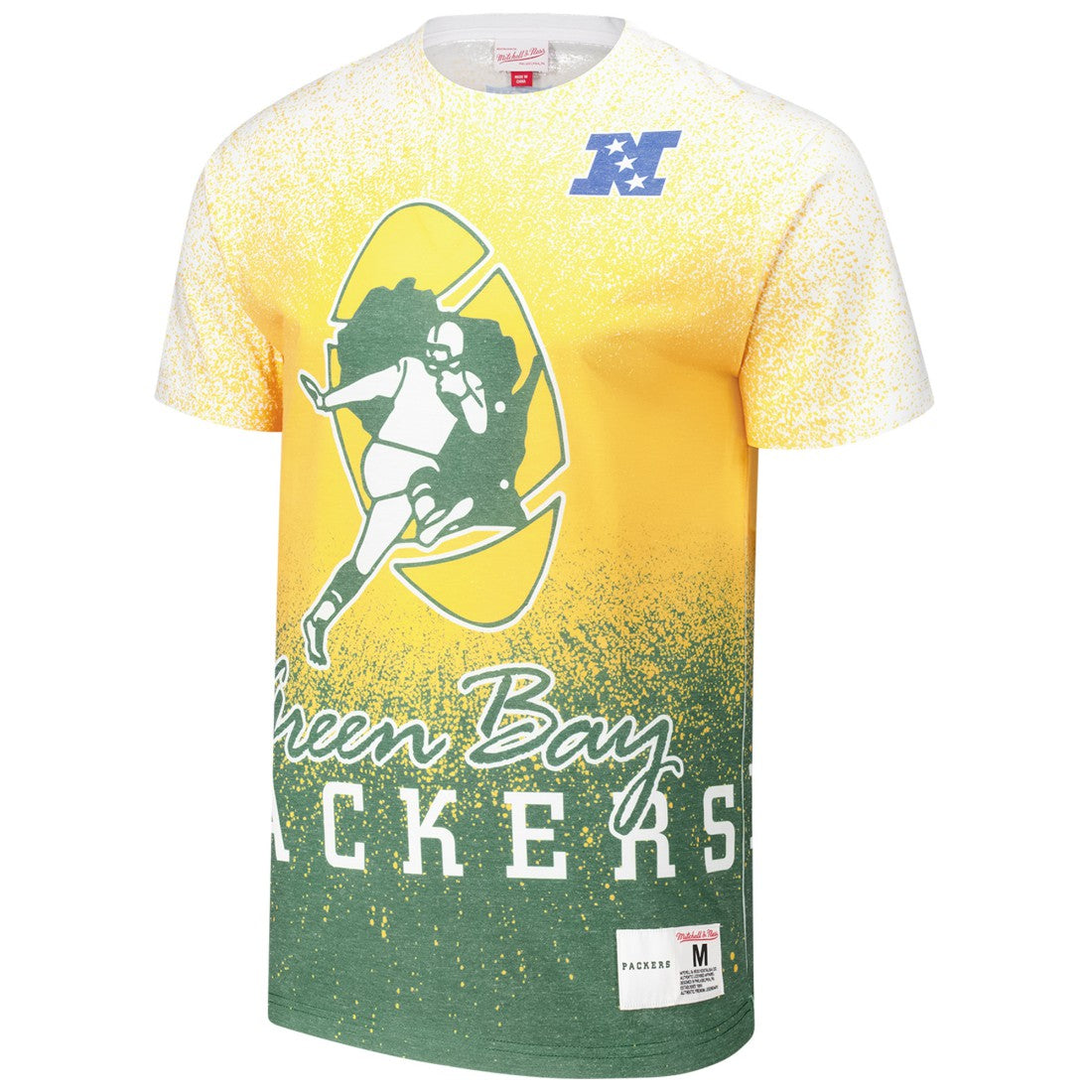 Green Bay Packers Team Burst Vintage Logo T-Shirt White
