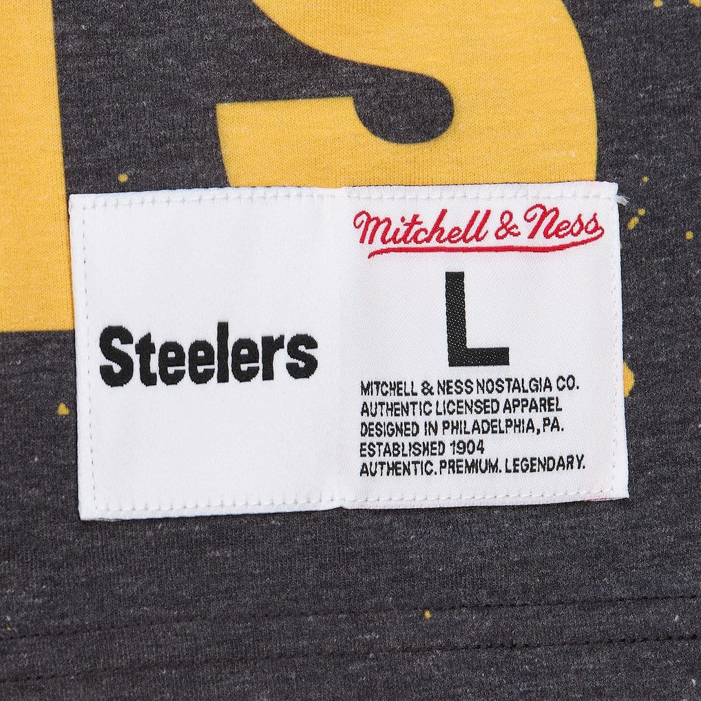 Pittsburgh Steelers Team Burst Vintage Logo T-Shirt White