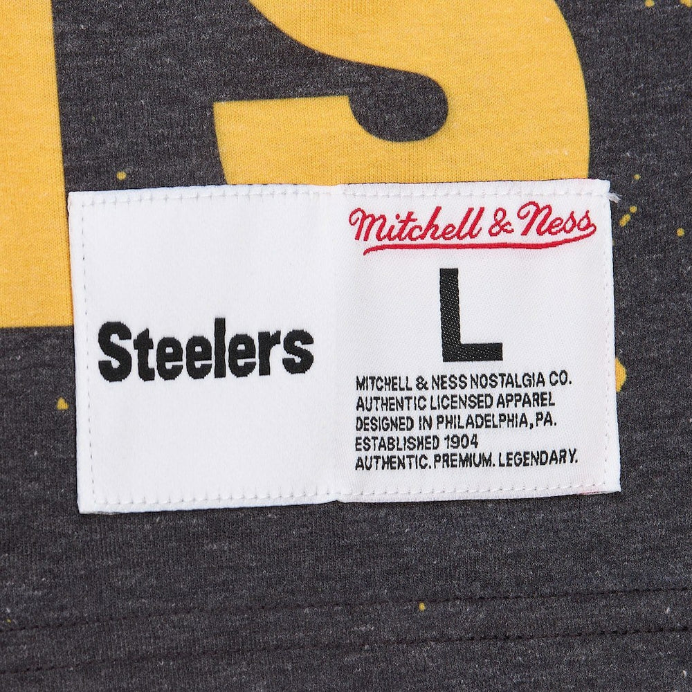 Pittsburgh Steelers Team Burst Vintage Logo T-Shirt White