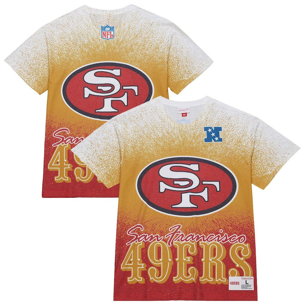 San Francisco 49ers Team Burst Vintage Logo T-Shirt White