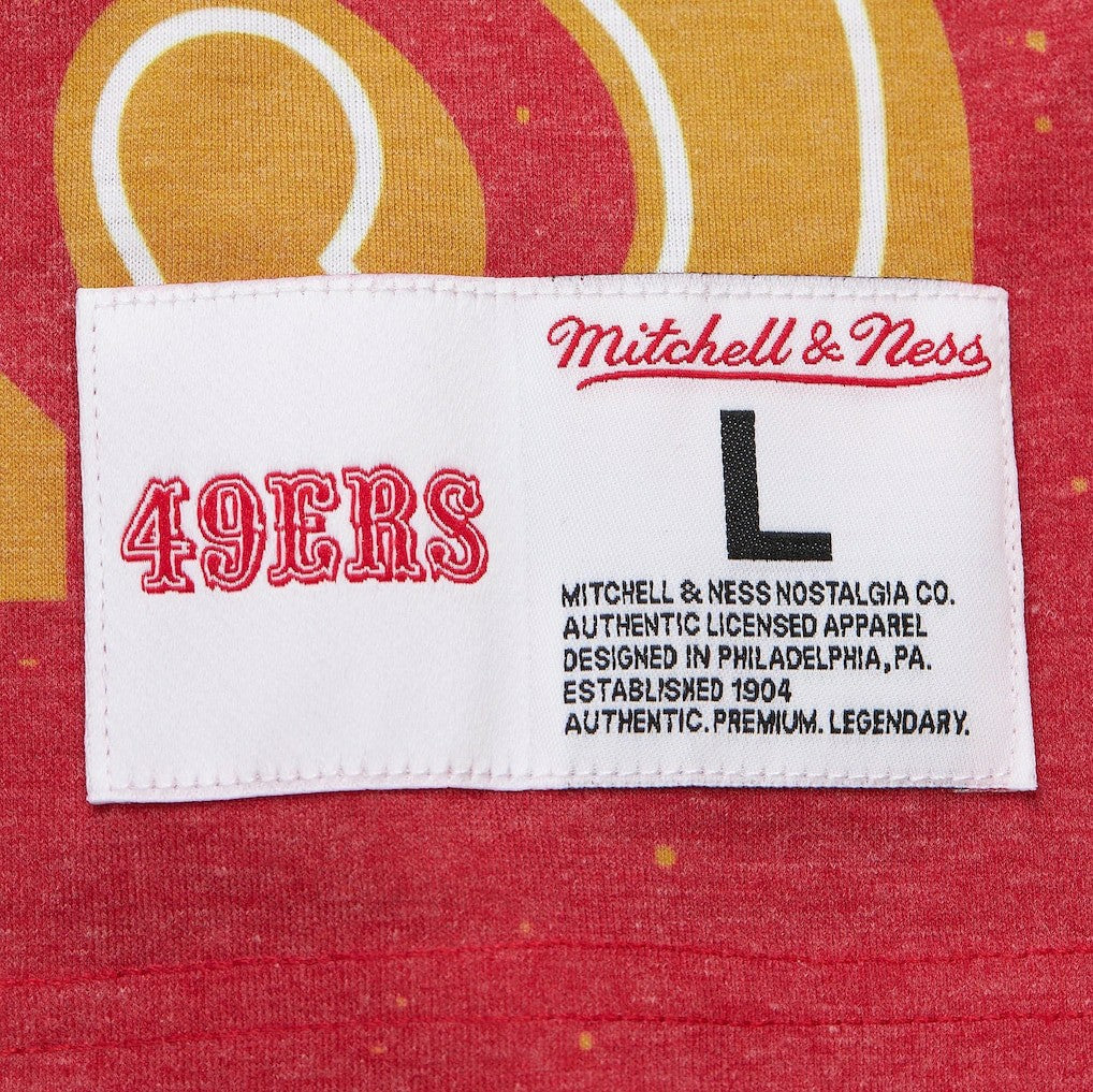 San Francisco 49ers Team Burst Vintage Logo T-Shirt White
