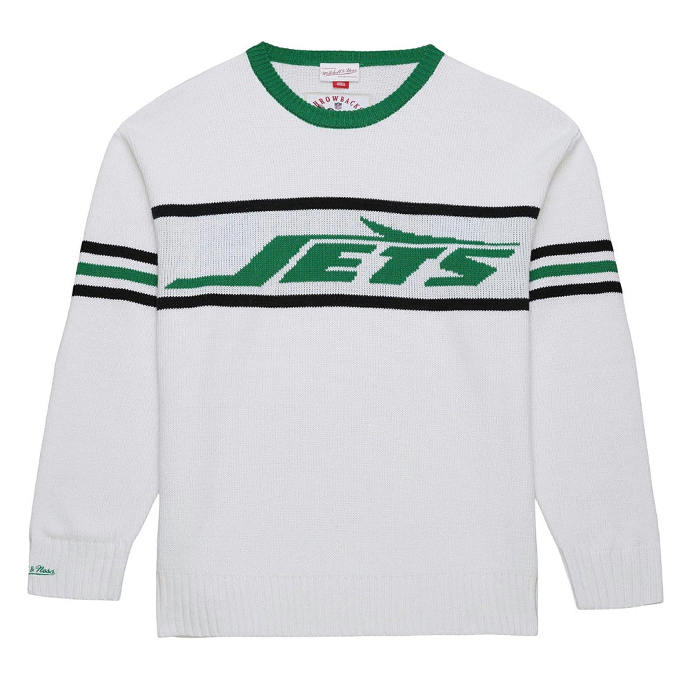 New York Jets Throwback 1984 Pullover Sweater White