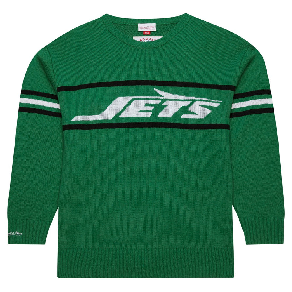 New York Jets Throwback 1984 Pullover Sweater Green