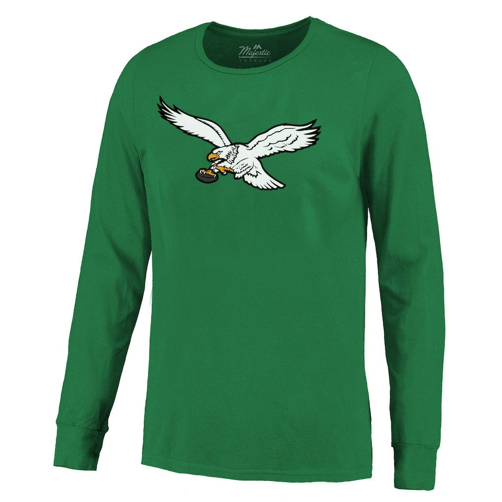 Saquon Barkley Philadelphia Eagles Majestic Threads Name & Number Long Sleeve T-Shirt Kelly Green