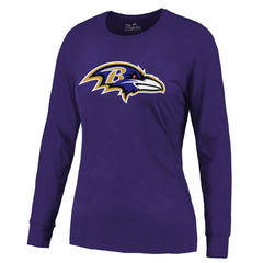Derrick Henry Baltimore Ravens Majestic Threads Women's Name & Number Long Sleeve T-Shirt Purple