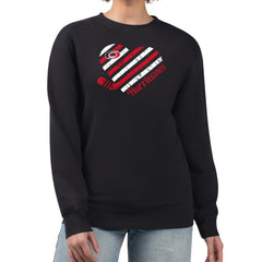 NHL Carolina Hurricanes G-III 4Her by Carl Banks Women's Heart Graphic Pullover Sweatshirt - Black