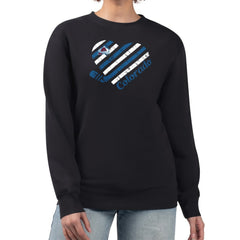 NHL Colorado Avalanche G-III 4Her by Carl Banks Women's Heart Graphic Pullover Sweatshirt - Black