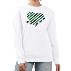 NHL Dallas Stars G-III 4Her by Carl Banks Women's Heart Graphic Pullover Sweatshirt - White