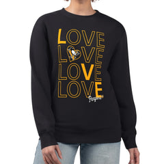 NHL Pittsburgh Penguins G-III 4Her by Carl Banks Women's Lots Of Love Team Logo Graphic Pullover Sweatshirt - Black