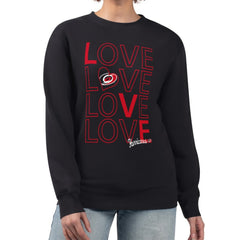 NHL Carolina Hurricanes G-III 4Her by Carl Banks Women's Lots Of Love Team Logo Graphic Pullover Sweatshirt - Black