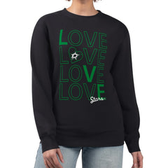 NHL Dallas Stars G-III 4Her by Carl Banks Women's Lots Of Love Team Logo Graphic Pullover Sweatshirt - Black