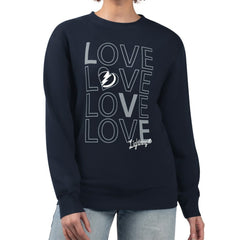 NHL Tampa Bay Lightning G-III 4Her by Carl Banks Women's Lots Of Love Team Logo Graphic Pullover Sweatshirt - Navy