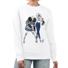 NHL Tampa Bay Lightning G-III 4Her by Carl Banks Women's Hockey Girls Team Graphic Fleece Pullover Sweatshirt - White