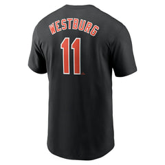 Jordan Westburg Baltimore Orioles Nike Fuse Name & Number T-Shirt - Black T-shirts