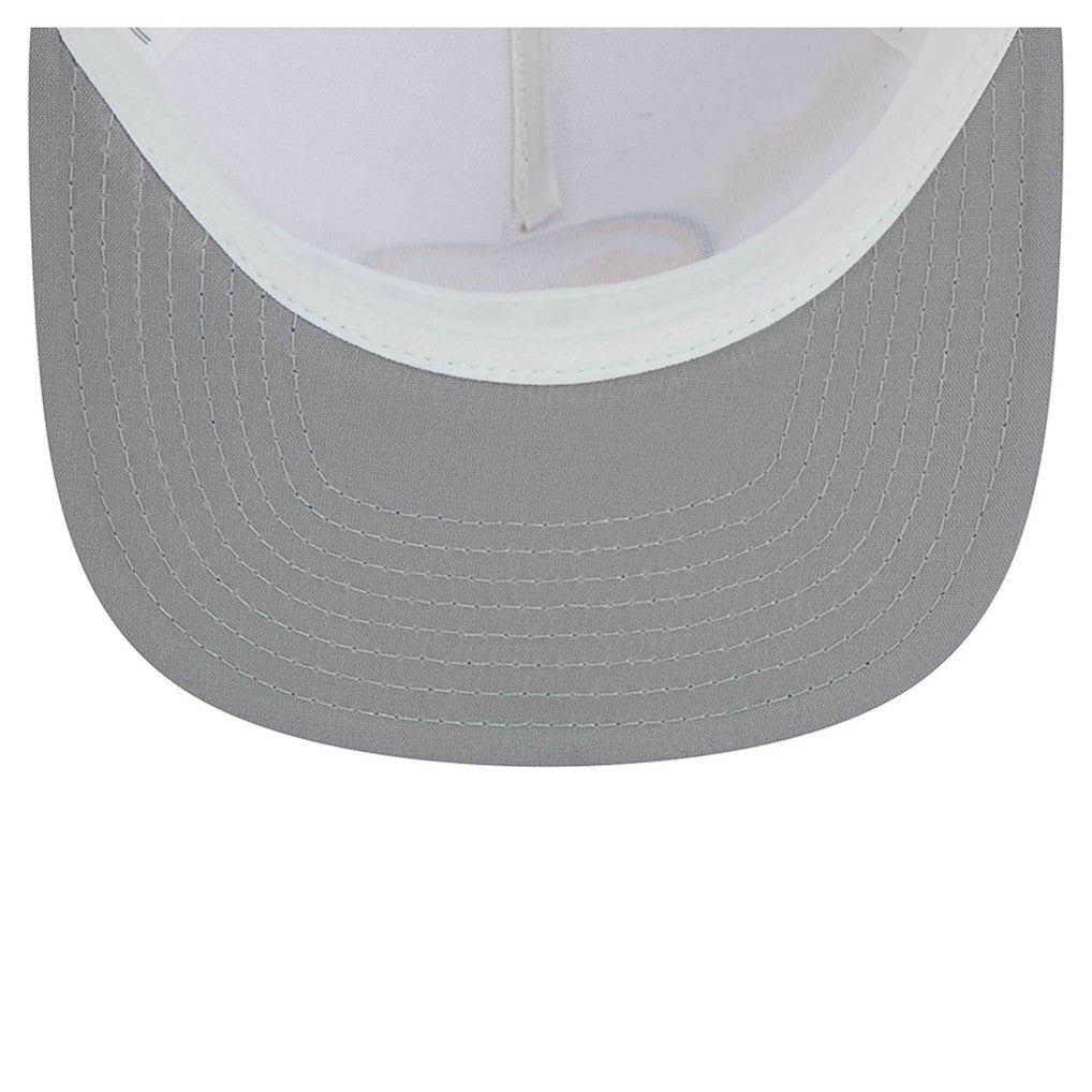 Golden State Warriors Dip-Dye 9FIFTY A-Frame Trucker Snapback Hat White/Royal