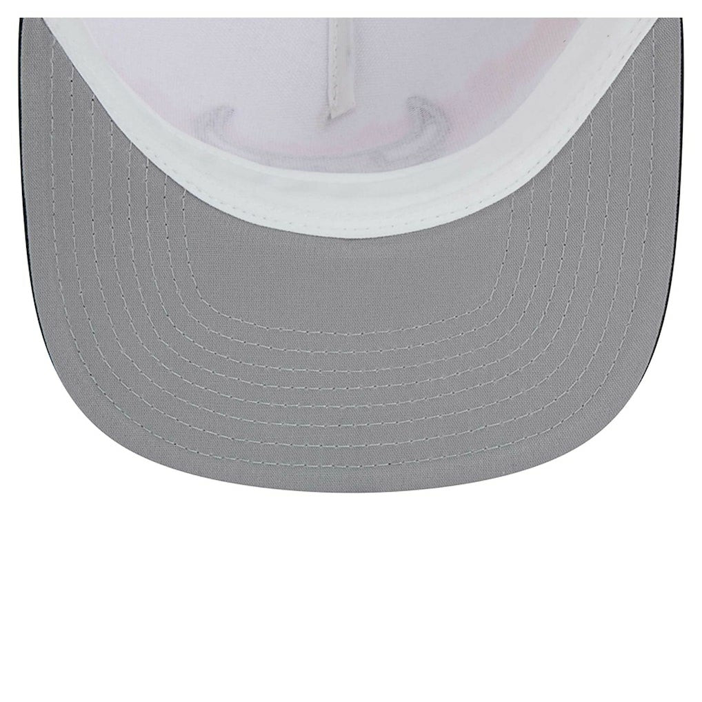Chicago Bulls Dip-Dye 9FIFTY A-Frame Trucker Snapback Hat White/Black