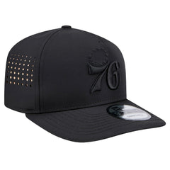 Philadelphia 76ers Vented 9FIFTY A-Frame Snapback Hat Black