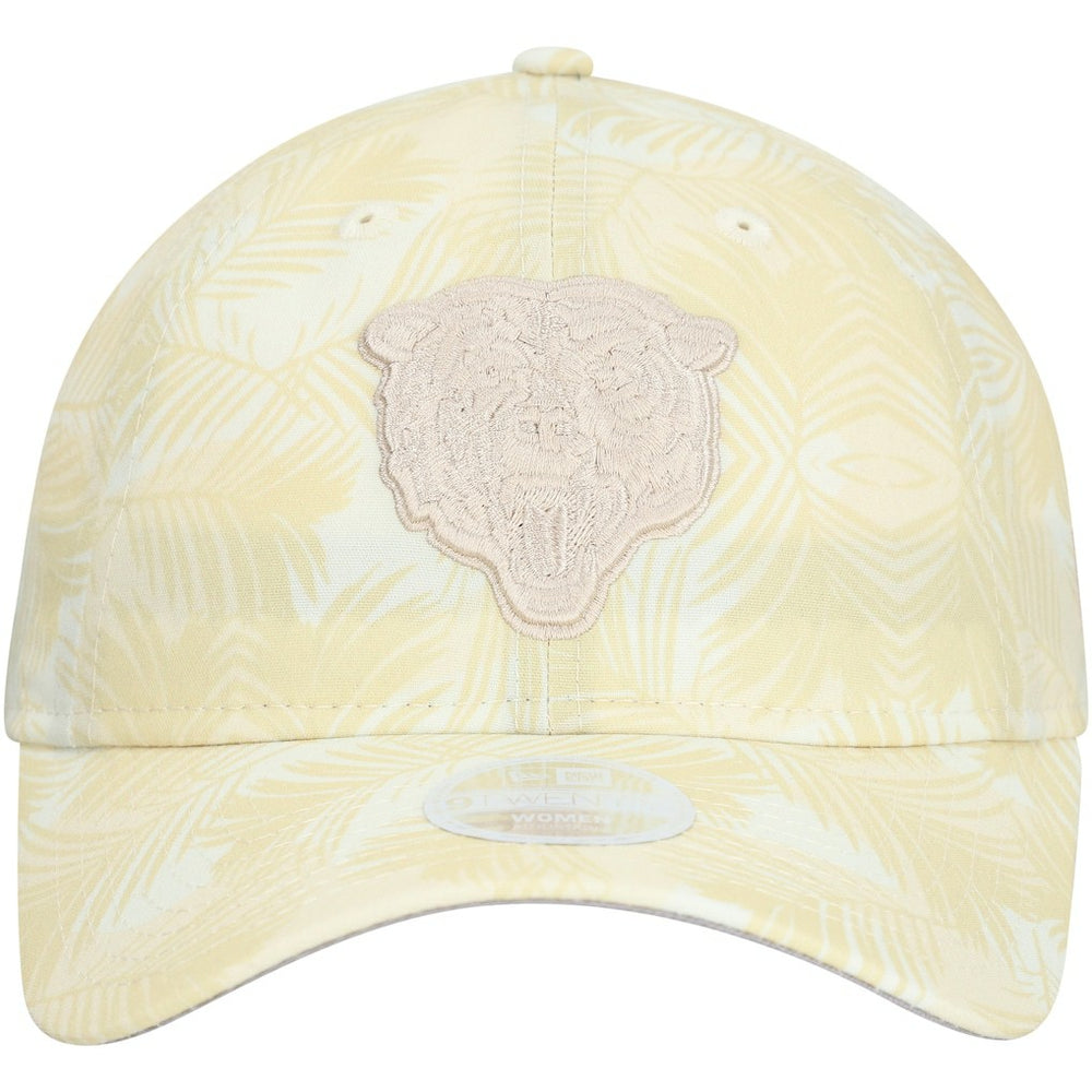 Chicago Bears New Era Women's Frond 9TWENTY Adjustable Hat Cream