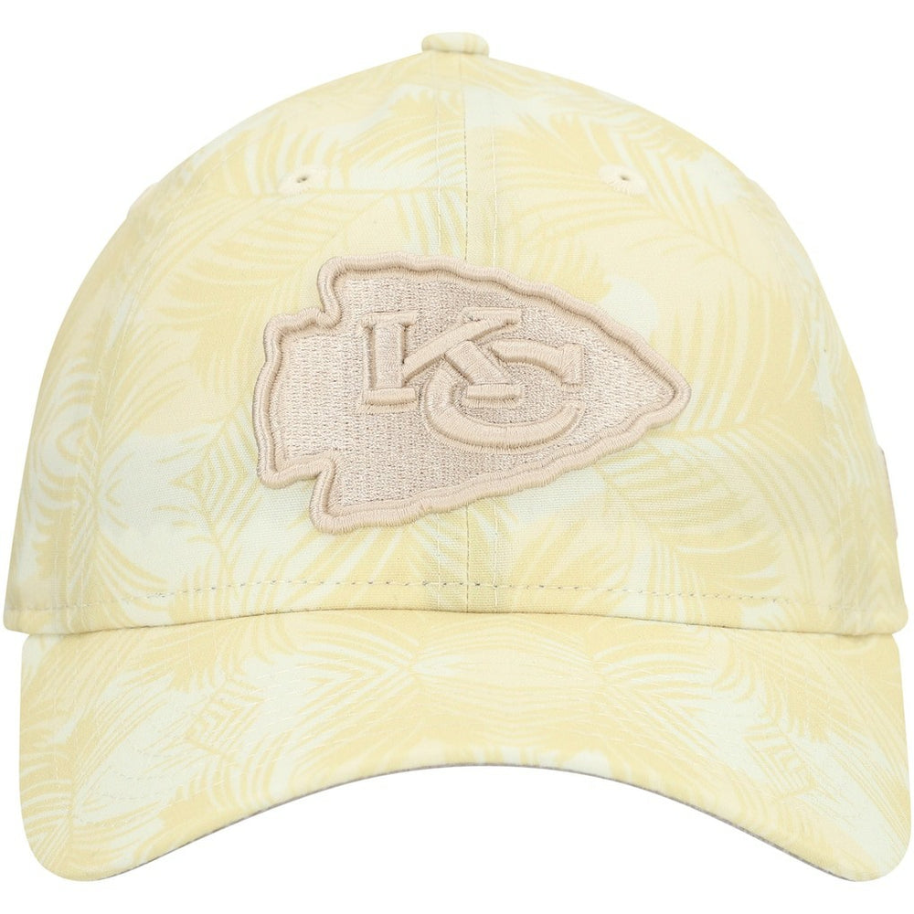 Kansas City Chiefs New Era Women's Frond 9TWENTY Adjustable Hat Cream