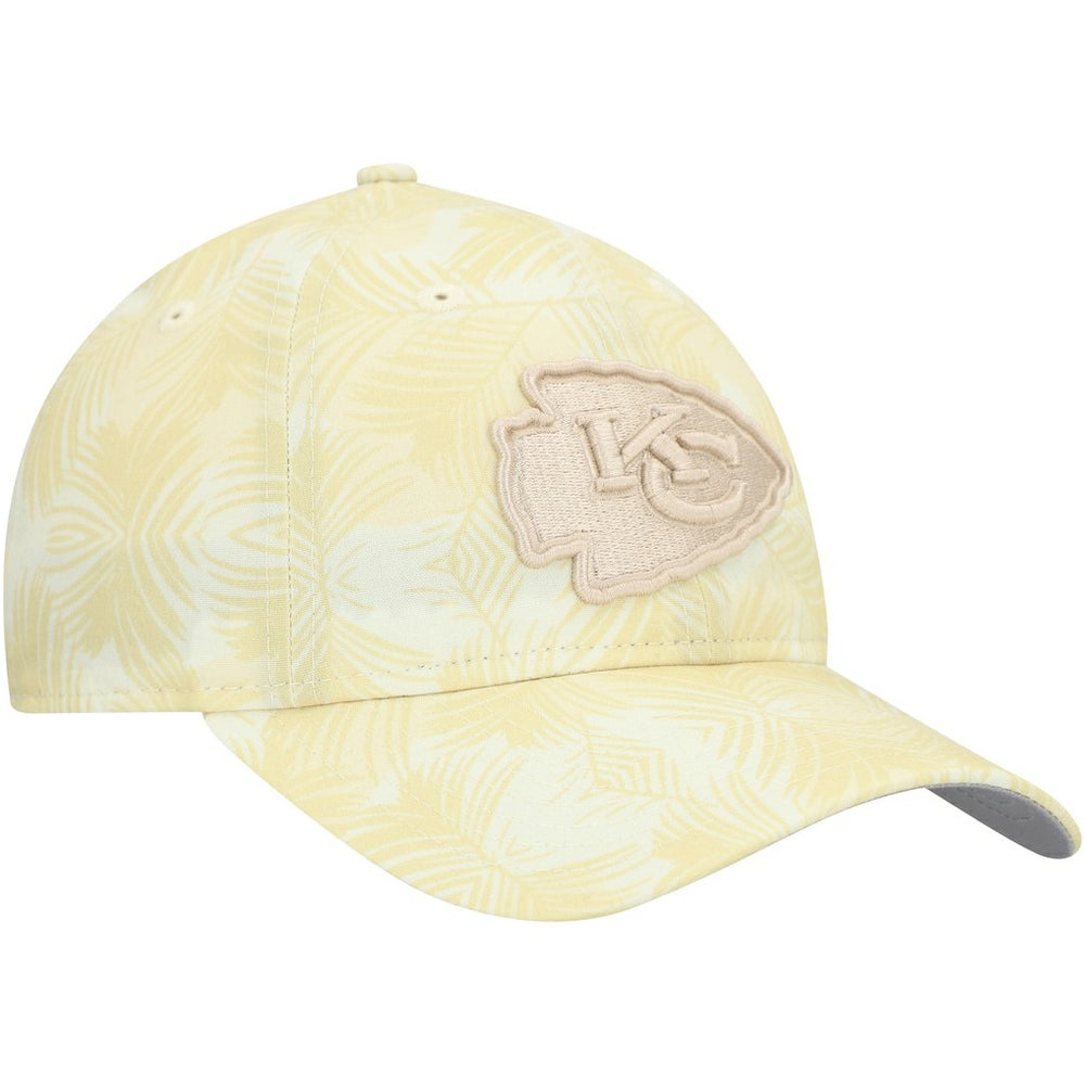 Kansas City Chiefs New Era Women's Frond 9TWENTY Adjustable Hat Cream