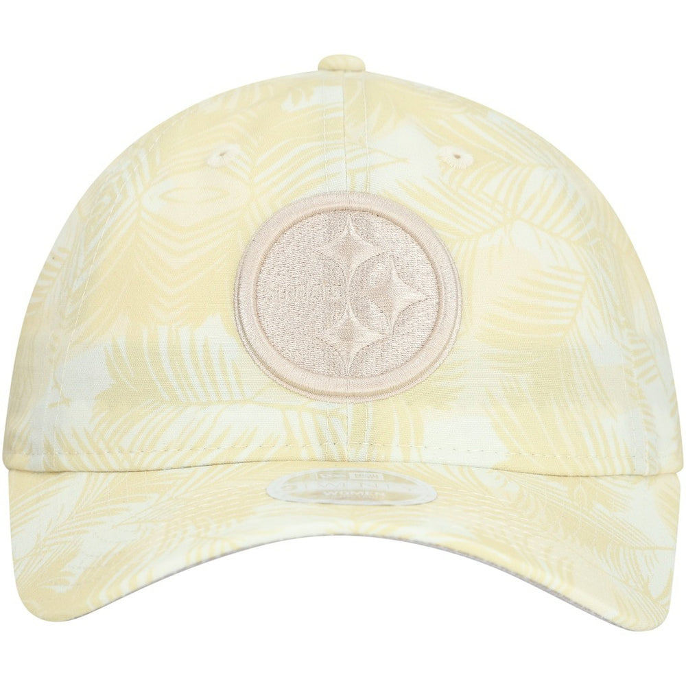 Pittsburgh Steelers New Era Women's Frond 9TWENTY Adjustable Hat Cream