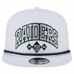 Las Vegas Raiders New Era Diamond Golfer Snapback Hat White