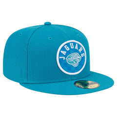 Jacksonville Jaguars New Era Checkered 59FIFTY Fitted Hat Teal