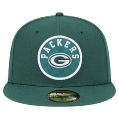 Green Bay Packers New Era Checkered 59FIFTY Fitted Hat Green