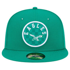 Philadelphia Eagles New Era Checkered 59FIFTY Fitted Hat Kelly Green